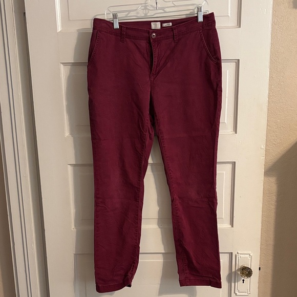 A New Day Burgundy Pants - Picture 1 of 5